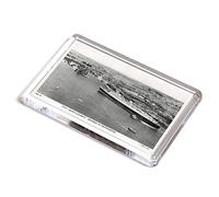 FRIDGE MAGNET - Vintage Hampshire - RMS Queen Elizabeth Berthing At Southampton