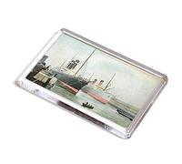 FRIDGE MAGNET - Vintage Hampshire - Southampton. US MS New York Empress Dock