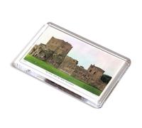 FRIDGE MAGNET - Vintage Hampshire - The Castle from the South, Portchester (b)