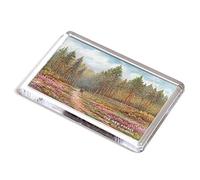 FRIDGE MAGNET - Vintage Hampshire - The New Forest. Heather and Pine Wood