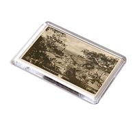 FRIDGE MAGNET - Vintage Lancashire - The Castle from the Keep, Clitheroe