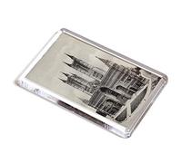 FRIDGE MAGNET - Vintage Lincolnshire - Lincoln Cathedral. West Front (2)