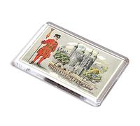 FRIDGE MAGNET - Vintage London - The Tower of London & Yeoman Warder "Beefeater"