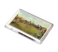 FRIDGE MAGNET - Vintage Northumberland - St. Mary's Church & Priory, Holy Island (b)