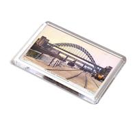 FRIDGE MAGNET - Vintage Northumberland - The Four Bridges, Newcastle-on-Tyne (b)