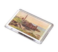 FRIDGE MAGNET - Vintage Scotland - Bruce's Castle and Turnberry Lighthouse