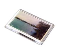 FRIDGE MAGNET - Vintage Scotland - Castle Douglas from Loch (b)