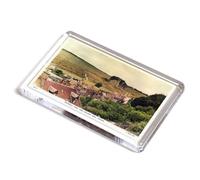 FRIDGE MAGNET - Vintage Scotland - Football Park and Village Hall, Avoch (b)