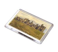 FRIDGE MAGNET - Vintage Scotland - Slains Castle Ruins, Cruden Bay (b)