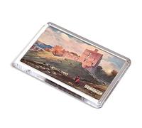 FRIDGE MAGNET - Vintage Scotland - The Scottish Borders. Norham Castle, Evening