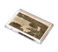 FRIDGE MAGNET - Vintage Shropshire - The Mere and Oteley Hall, Ellesmere