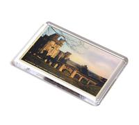 FRIDGE MAGNET - Vintage Sussex - The Drawbridge and West Front, Hurstmonceux Castle (b)