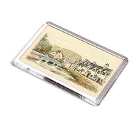 FRIDGE MAGNET - Vintage Wiltshire - The Old Cottages, Castle Combe