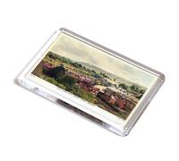 FRIDGE MAGNET - Vintage Wiltshire - White Horse from Church Tower, Westbury (b)