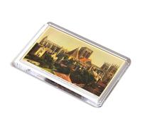 FRIDGE MAGNET - Vintage Yorkshire - York Minster from the Walls on the North (b)