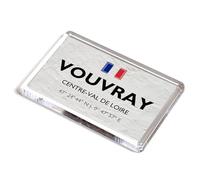 FRIDGE MAGNET - Vouvray - Centre-Val de Loire - France - Lat/Long