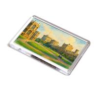 FRIDGE MAGNET - Windsor. The Castle, Lower Ward - Vintage Art Style