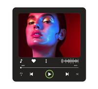 Fridge Magnet with Music Acrylic 200 mA 10 x 10 cm Personalised Spotify Photo Magnet Personalised Fridge Magnet with Music 30 Songs Play Gift for Couples Christmas Valentine's Day