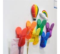 Fridge Magnets 6 PCS Magnetic Plastic Clips, Color Refrigerator Magnet, Assorted Food Sealing, Kitchen Storage Bag