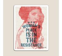 Fridge Magnets A Woman's Place is in the Resistance Acrylic Meme Decoration for Home Kitchen Office