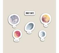 Fridge Magnets Dwarf Planets Acrylic Meme Decoration for Home Kitchen Office