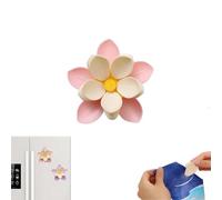 Fridge Magnets Food Bag Clips,Cute 3D Lotus Flower Shaped Sealing Clips for Food Storage,Small Portable Reusable Chip Snack Bag Clip for Kitchen, Home & Office Decor