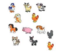 Fridge Magnets for Kids,10 Cute Cartoon Farm Animals Fridge Refrigerator Magnet,Educational Animal Fridge Magnets for Early Learning Development,Ideal Decor for Kitchen,Locker,Office,Classroom