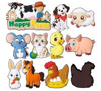 Fridge Magnets For Kids,10 Pcs Cute Farm Animal Fridge Magnets For Toddlers