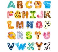 Fridge Magnets For Kids, Alphabet Memory Game 26 Pairs Memory Matching Game Adorable Animal Image Matching Games for Preschool Educational Spelling Learning Games Toys