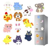 Fridge Magnets for Kids, Cute Farm Animals Fridge Magnet for Toddlers, Montessori Educational Animal Magnets, Baby Refrigerator Magnet Gift