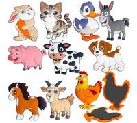 Fridge Magnets for Kids SiumPklay Farm Animals Fridge Magnets for Toddlers 1-3 Large Size with Full Back Magnet, Cute Educational Toy Gift for Baby Boys & Girls Perfect for Early Learning