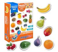 Fridge Magnets For Toddlers Magdum - 25 FRUITs&Berries Fridge Magnets -Fridge Magnets For Kids - Kids Magnets - Magnetic Shapes - Magnet Toy - Kids Magnets For Fridge - Magnets For Toddlers