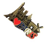 Fridge Magnets - France Paris Decorative Synthetic Resin 11cm Magnet Souvenir For Kitchen Living Room Wall Door Whiteboard Birthday Holiday Party Decoration Families Photographers Educators