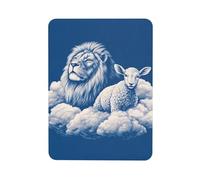 Fridge Magnets Heavy Duty Round Small Magnets Lamb with A Lion On The Clouds Refrigerator Magnets Decorative Mini Strong Magnets for Whiteboard Kitchen Refrigerator Office Home Decor