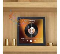 Fridge Magnets Music, Valentine's Day Gifts Musical Fridge Magnet with Built-in Music Player & Photo, Music Album Fridge Magnet Can Play Songs and Change Photo for New Year Gifts (No customization)