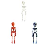 Fridge Magnets Skeleton Refrigerator Magnets 3D Printed Funny Skeleton Fridge Magnet for Metal Cabinets Poseable Skull Fridge Magnets Skull Magnetic Decor for Halloween Refrigerator Locker (C)