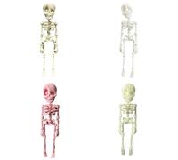 Fridge Magnets Skeleton Refrigerator Magnets 3D Printed Funny Skeleton Fridge Magnet for Metal Cabinets Poseable Skull Fridge Magnets Skull Magnetic Decor for Halloween Refrigerator Locker (G)