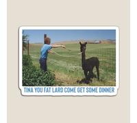 Fridge Magnets Tina The Fat Lard Acrylic Meme Decoration for Home Kitchen Office