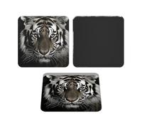 Fridge Magnets Waterproof Heavy Duty Small Magnets for Fridge Black and White Tigers Refrigerator Magnets Mini Acrylic Cute Decorative Magnets for Crafts Home Kitchen Office Whiteboard Decor