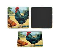 Fridge Magnets Waterproof Heavy Duty Small Magnets for Fridge Chicken And Rooster Print Refrigerator Magnets Mini Acrylic Cute Decorative Magnets for Crafts Home Kitchen Office Whiteboard Decor