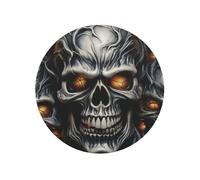Fridge Magnets Waterproof Heavy Duty Small Magnets for Fridge Cool Evil Skull Refrigerator Magnets Mini Round Cute Decorative Magnets for Crafts Home Kitchen Office Whiteboard Decor