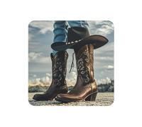 Fridge Magnets Waterproof Heavy Duty Small Magnets for Fridge Cowboy Black Hat Western Boots Refrigerator Magnets Mini Round Cute Decorative Magnets for Crafts Home Kitchen Office Whiteboard Decor