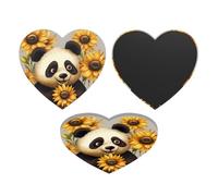 Fridge Magnets Waterproof Heavy Duty Small Magnets for Fridge Cute Panda Sunflower Refrigerator Magnets Mini Acrylic Cute Decorative Magnets for Crafts Home Kitchen Office Whiteboard Decor