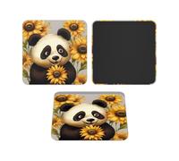 Fridge Magnets Waterproof Heavy Duty Small Magnets for Fridge Cute Panda Sunflower Refrigerator Magnets Mini Acrylic Cute Decorative Magnets for Crafts Home Kitchen Office Whiteboard Decor
