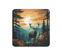 Fridge Magnets Waterproof Heavy Duty Small Magnets for Fridge Elk Artwork Refrigerator Magnets Mini Round Cute Decorative Magnets for Crafts Home Kitchen Office Whiteboard Decor