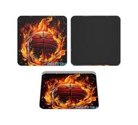 Fridge Magnets Waterproof Small Strong Magnets for Fridge Basketball logo with flames Refrigerator Magnets Kitchen Accessories Cute Decorative Magnets for Whiteboard Locker Office Home Decor