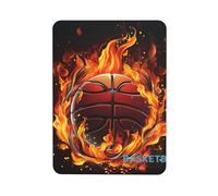 Fridge Magnets Waterproof Small Strong Magnets for Fridge Basketball logo with flames Refrigerator Magnets Kitchen Accessories Cute Decorative Magnets for Whiteboard Locker Office Home Decor