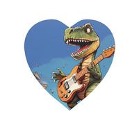 Fridge Magnets Waterproof Small Strong Magnets for Fridge Dinosaur playing guitar Refrigerator Magnets Kitchen Accessories Cute Decorative Magnets for Whiteboard Locker Office Home Decor