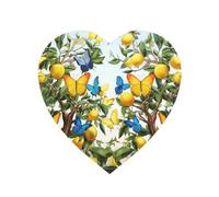 Fridge Magnets Waterproof Small Strong Magnets for Fridge Lemons and butterflies on the tree Refrigerator Magnets Kitchen Accessories Cute Decorative Magnets for Whiteboard Locker Office Home Decor