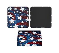 Fridge Magnets Waterproof Small Strong Magnets for Fridge Stars red white and blue background Refrigerator Magnets Kitchen Accessories Cute Decorative Magnets for Whiteboard Locker Office Home Decor